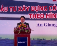  Phó Thủ tướng Phạm Bình Minh nhấn nút khởi động xây dựng cầu Đại Ngãi trên QL60 (Sóc Trăng) và cầu Châu Đốc (An Giang)